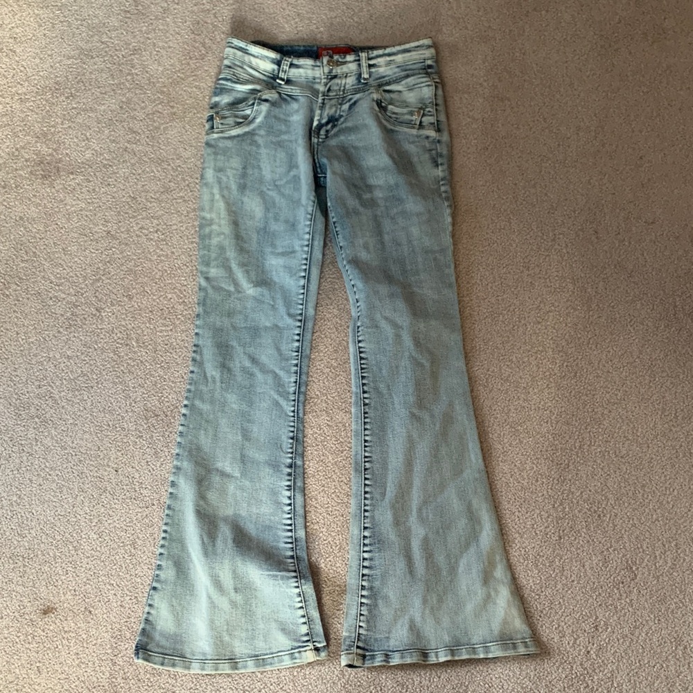 Stylish Light Blue Flare Jeans for Women